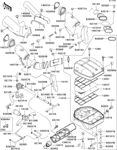 ZX750 Air cleaner(1 / 2)