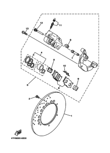 XV535 Передний суппорт
