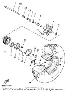 BW200ES Переднее колесо