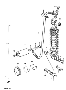 RM80 Задние амортизаторы