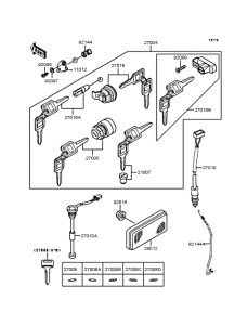KDX125 Замок зажигания