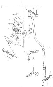 GZ125 Передний тормозной цилиндр