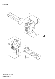AN650 (ABS) Рулевой переключатель