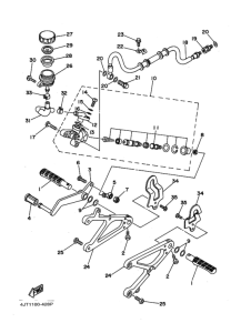 TZ125 Support reposepieds