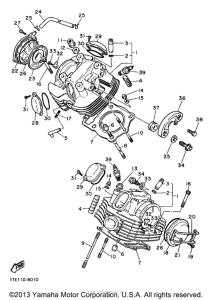 XV1100SJC Головка цилиндров