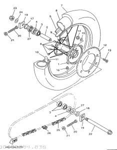 YZ250 Переднее колесо
