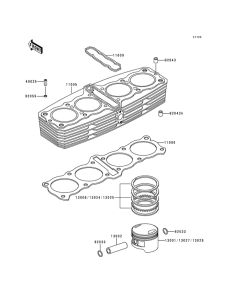 KZ1000 Цилиндр / поршень