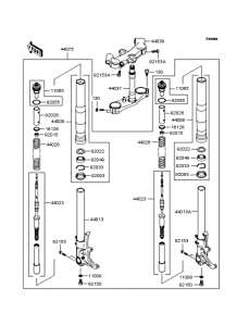 ZX1200 Передняя вилка