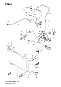 SV1000 Радиатор hose