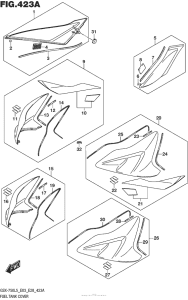 GSX-R750 Fuel Tank Cover