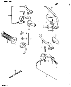 DR200 Left handle switch