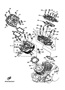 XV1700PC XV17PC XV17PCS Головка цилиндров