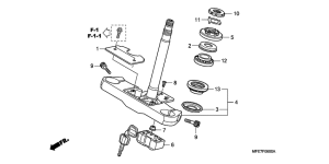 VT750C2 Траверса нижняя