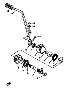 XS500 Кик стартер