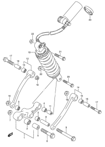 GSX750 Втулки заднего рычага