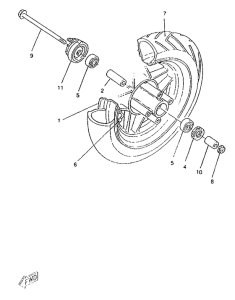 CW50RSP Переднее колесо