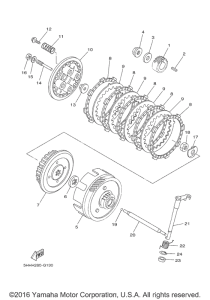 TTR125LEH Сцепление