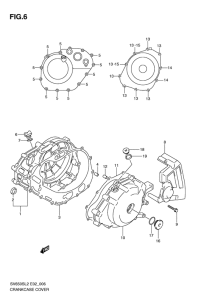 SV650 (ABS) Crankcase cover ass`y  (v