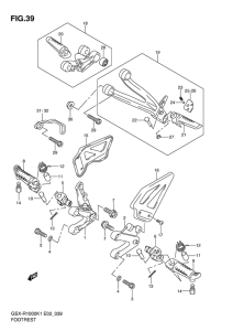 GSX-R1000 Подножки