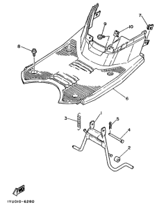 SH50 Stand. footrest