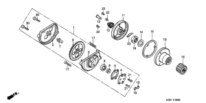 TL125 Насос масляный  / фильтр масляный