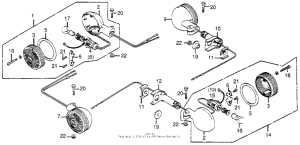 CB750 Задний фонарь