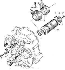 CA100 Вилки и валы выбора передач