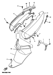 YN100 Боковые обтекатели