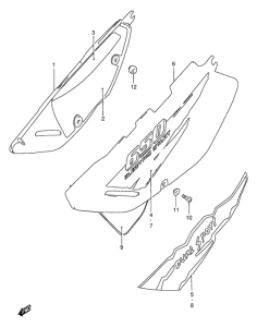 DR650 Обтекатель задний
