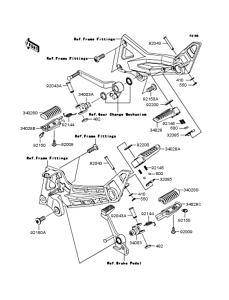 ZR1000 Подножки