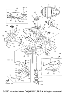 YZF-R1 Топливный бак