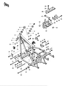 KZ400 Frame / frame fittings