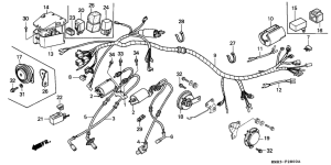 VT1100C Wire harness /  ignition coil