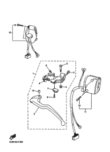 YZF-R1 Interruptor  manillar&palanc