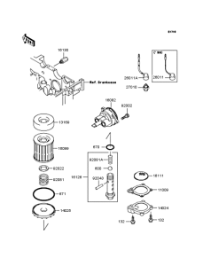 EX250 Масляный насос и фильтр