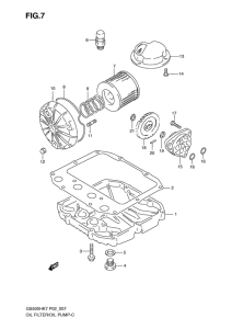 GS500 Oil filter-oil pump
