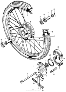 C70 Переднее колесо