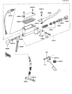KZ440 Передний тормозной цилиндр
