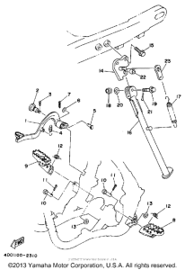 WR250Z Stand - footrest