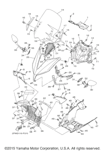 XP500F Стекло ветровое