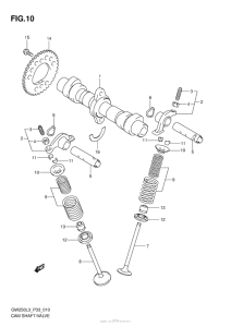 GSX-R250 Распределительного вала  /  клапана