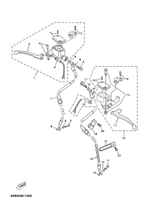 YP125E Главный тормозной цилиндр