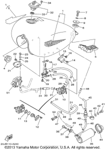 XV250 Топливный бак