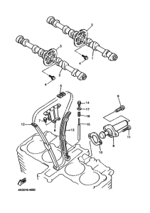 XJR1300C Camshaft & chain