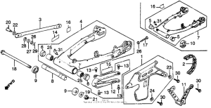 XL500S Swingarm + chain case
