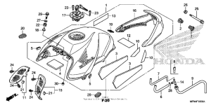 CB1000R Топливный бак
