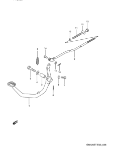 GN125 Передний суппорт