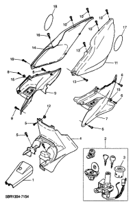 YQ50 Боковые обтекатели