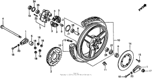 VF500F Переднее колесо