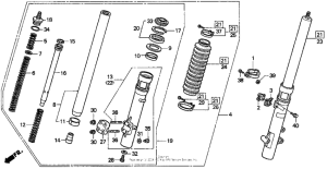 XR250L Передняя вилка